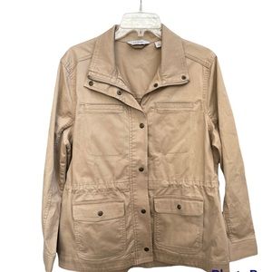 L.L. Bean Women’s Classic Utility Jacket Dune Brown Size L Petite